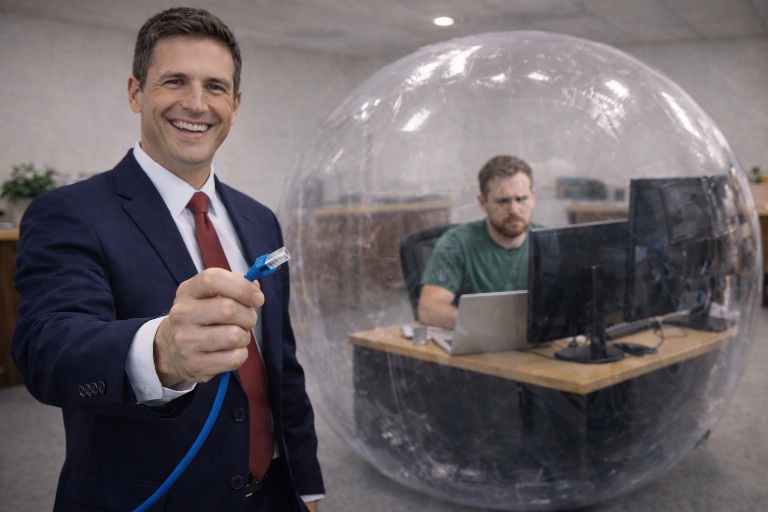 Michael Delaney overseeing Security Protocols